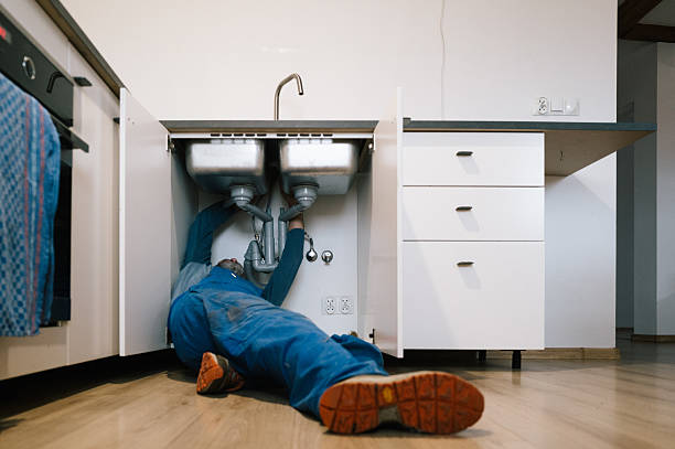Professional Emergency Plumber technician working in Milan, MI